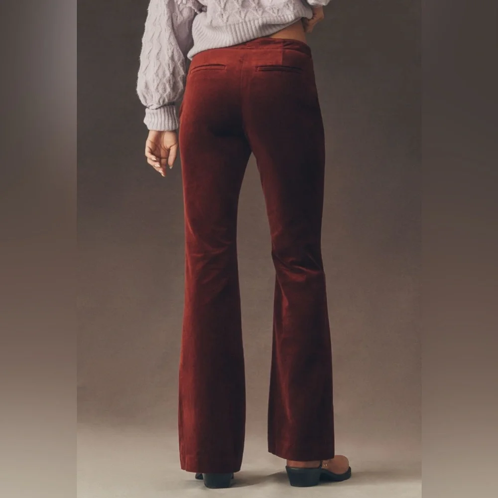 NWT! By Anthropologie Velvet Flare Pants - Size 6 🎆